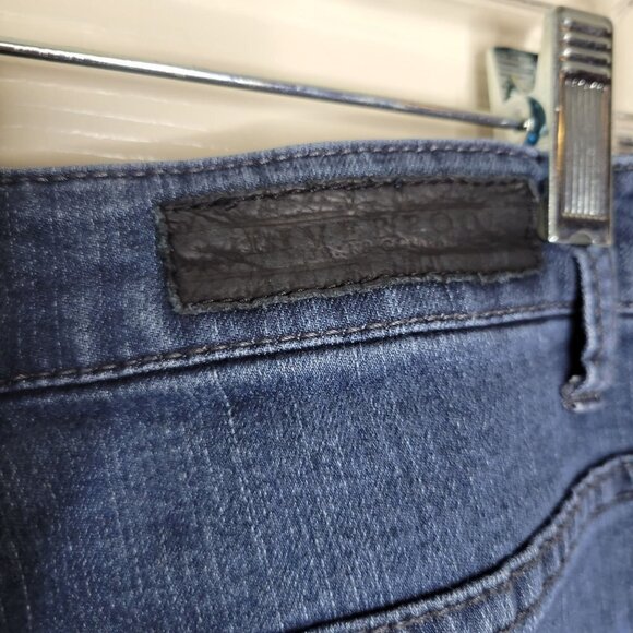 Liverpool Sz 14/32 Medium Wash Mid Rise Michelle Capri Cropped Blue Denim Jeans - Picture 6 of 12